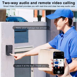 زنگ در هوشمند پاورولوژی Powerology Smart Video Doorbell PSVDBBK / نوین اسمارت
