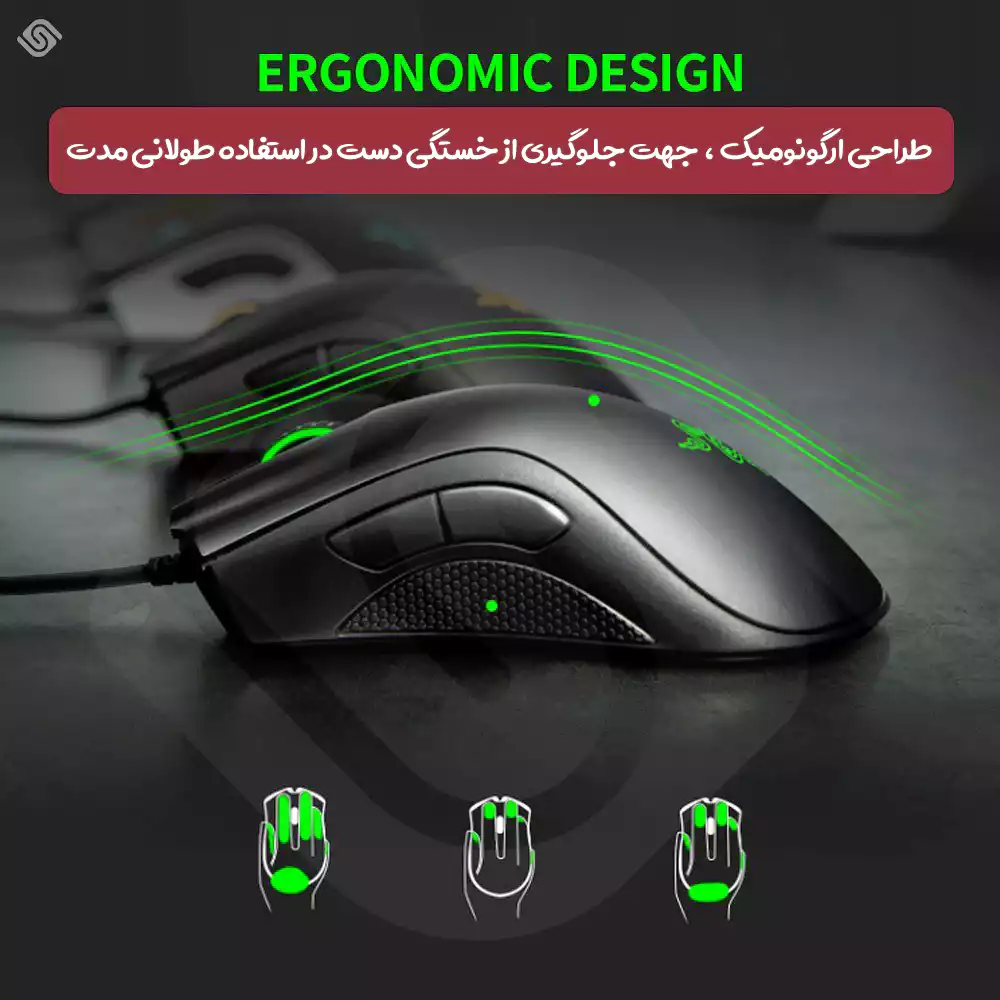 موس گیمینگ ریزر مدل DeathAdder Essential/نوین اسمارت